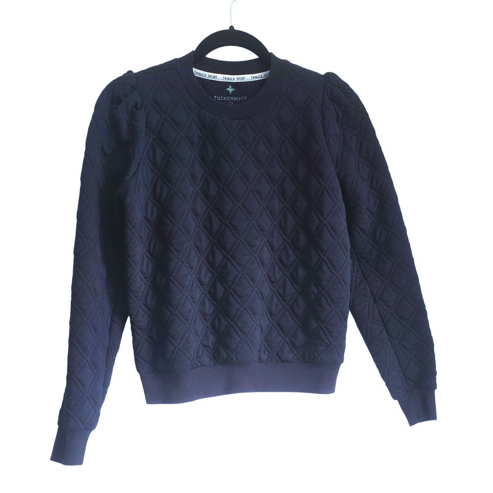 Tuckernuck Navy Quilted Sweatshirt